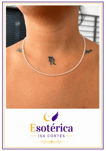 Collar con colgante de citrino natural de color amarillo miel sobre cadena