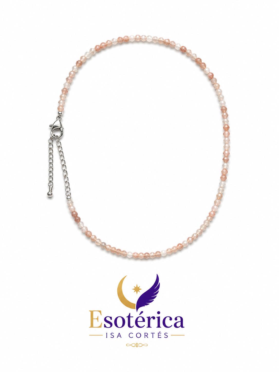 Collar de Piedra del Sol Ajustable Collar de Piedra del Sol Ajustable para vitalidad y confianza
