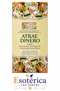 Caja de incienso atrae dinero, marca Oriente Espiritual