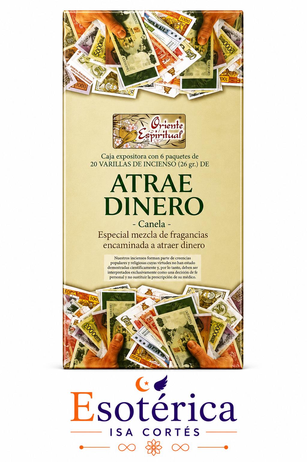 Incienso Atrae Dinero Caja de incienso atrae dinero, marca Oriente Espiritual