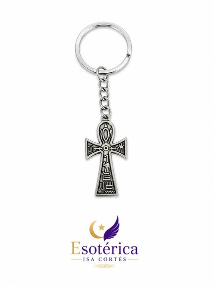 Llavero Cruz Ankh para vitalidad y protección