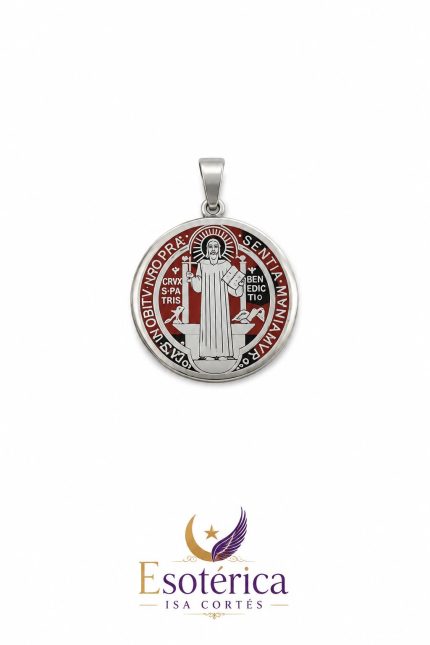 Medalla de Acero San Benito para protección espiritual