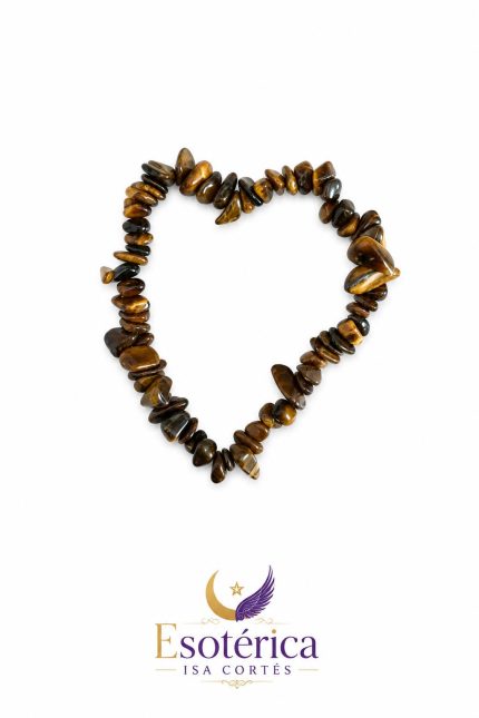 Pulsera de Chips de Ojo de Tigre para fuerza y protección