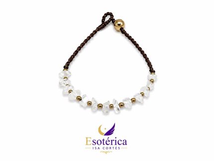 Pulsera de Cuarzo Cristal para claridad y amplificación energética