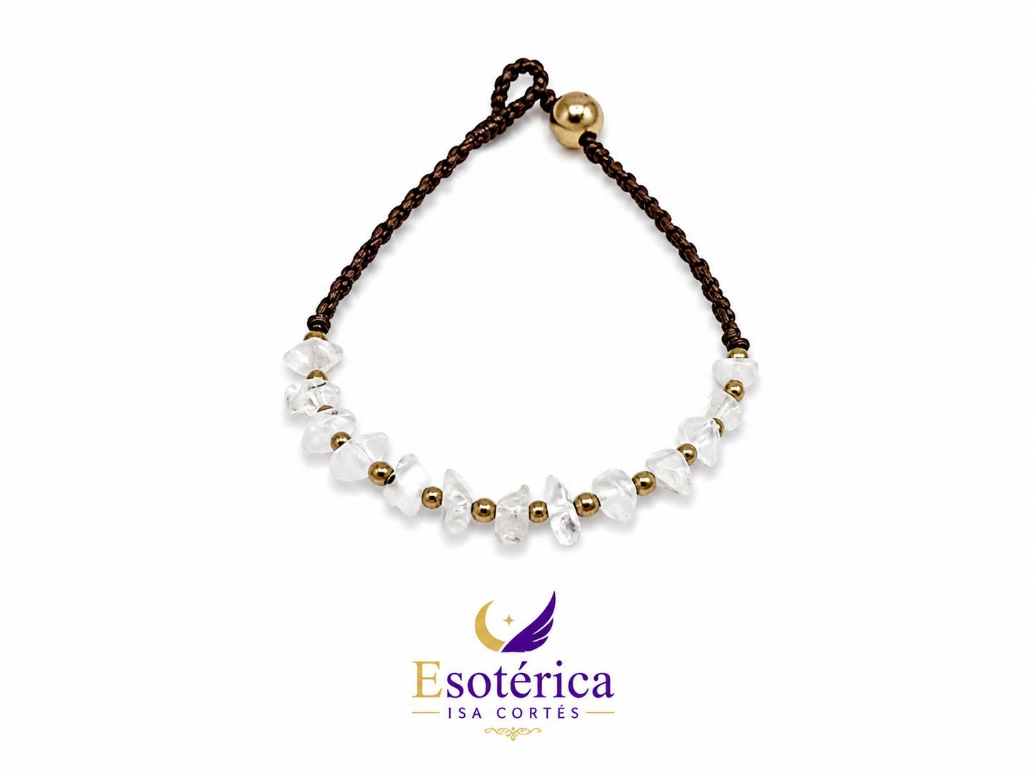 Pulsera de Cuarzo Cristal Pulsera de Cuarzo Cristal para claridad y amplificación energética