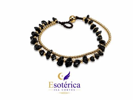 Pulsera de Turmalina Ajustable para protección energética