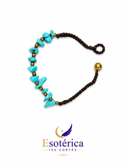 Pulsera de Turquesa para protección y comunicación