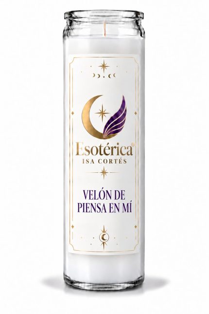 Velón Ritualizado Piensa en Mí para mantener viva la conexión con una persona especial